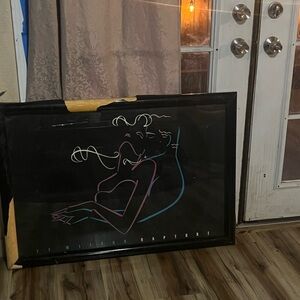 Ty Wilson - Rapture - 1990 Offset Lithograph Art Print with Black Frame